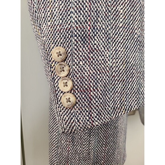 Mark Shale Harris Tweed 100% Wool 2 Button Blazer Sport Coat Jacket Vintage 38S - Picture 4 of 10